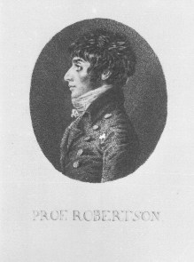 Portrait of Robertson (also known as Stephan Kaspar Robertson), c. 1801.  (via bildindex)