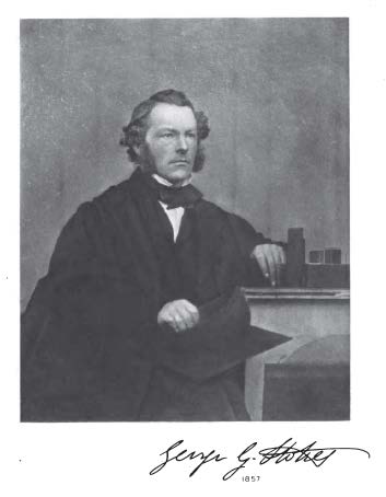 Stokes in 1857, from the frontspiece of his memoir and correspondence.