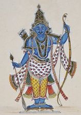Image of Lord Rama, looking very non-cylindrical.  Via Wikipedia.
