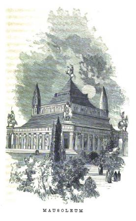 The Mausoleum, as imagined in an 1854 book.
