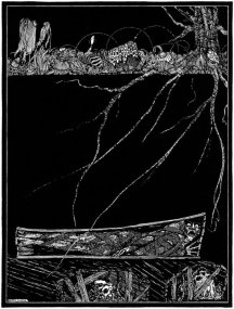 Image of The Premature Burial by Harry Clarke, published in a 1916 edition of Poe's works.  Via Wikipedia.