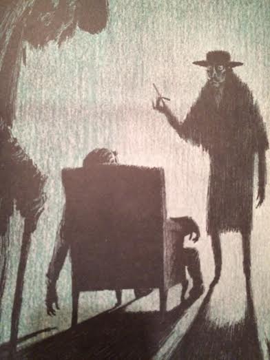 Illustration by Fred Banbery.  This image haunted me, in a good way, when I was a kid.