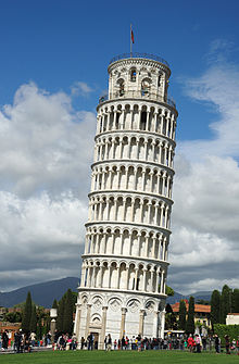 The Leaning Tower of Pisa, the site of Galileo's alleged experiment.