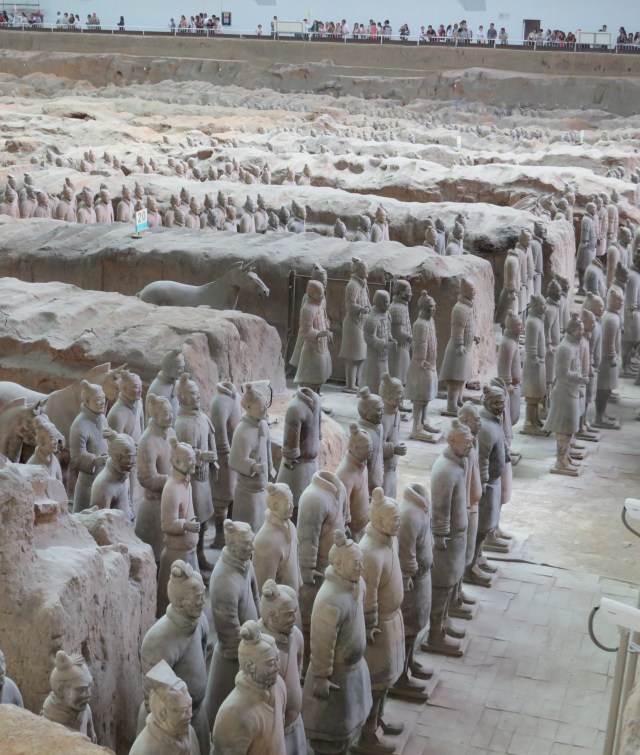 Terracotta Army, a side view.