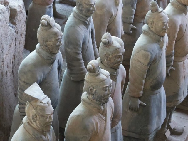 Detail of some Warriors from the side.