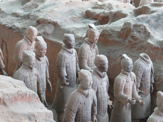 More Warriors marching from the earth.