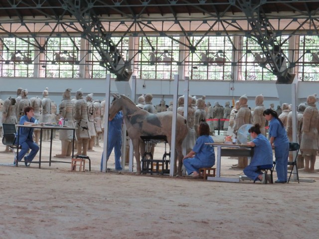 Reconstruction of a horse.