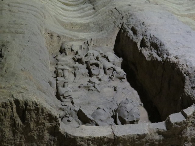 Pit 2 remains of a battle.