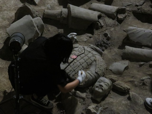 Warrior excavation in progress, photo 2.