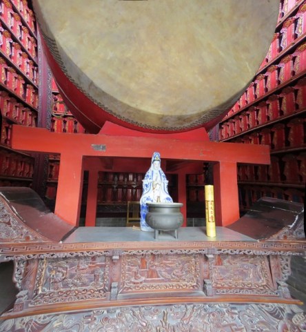 Interior of the drum tower.