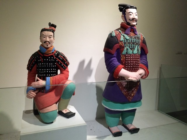 Painted archer and general.