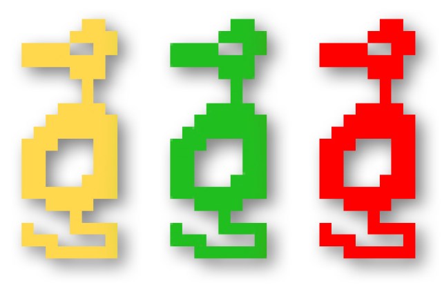 Dragons from 1979 video game Adventure.